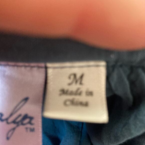 Alya Mini Velvet  Insert Dress Teal Size M - Picture 6 of 7